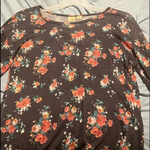 Black floral top